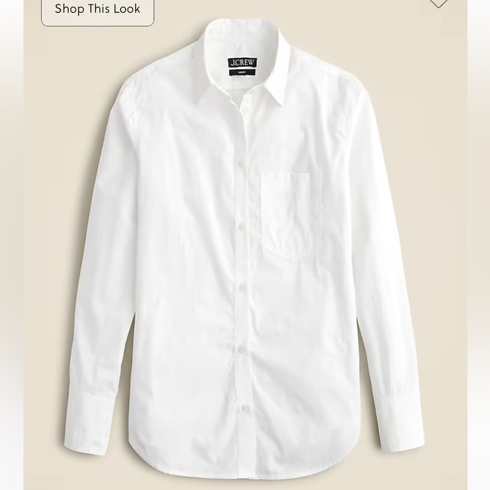J Crew Garçon classic shirt in cotton poplin - Picture 4 of 6